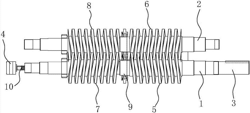 High-pressure double-screw pump