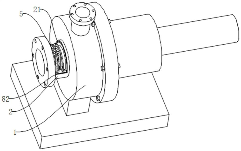 Leakage-free chemical process pump with anti-blocking structure