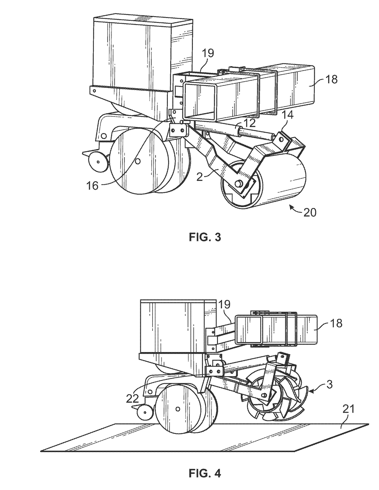 Flex roller-crimper for improved management and termination of cover crops and other plant material