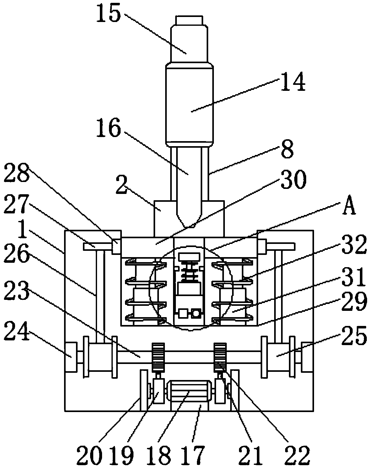 Stable die punching machine with detecting function