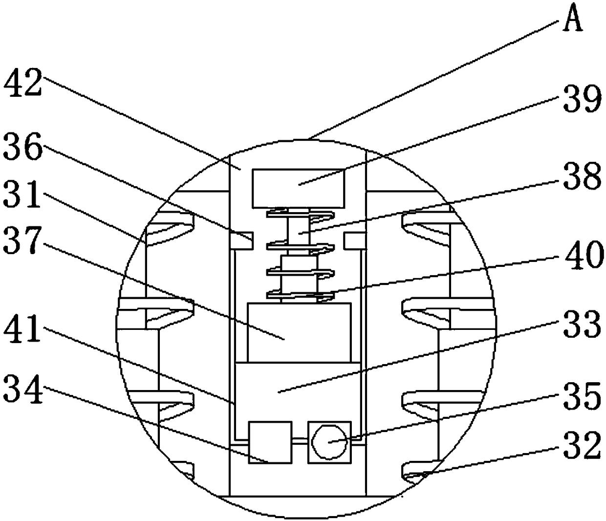 Stable die punching machine with detecting function