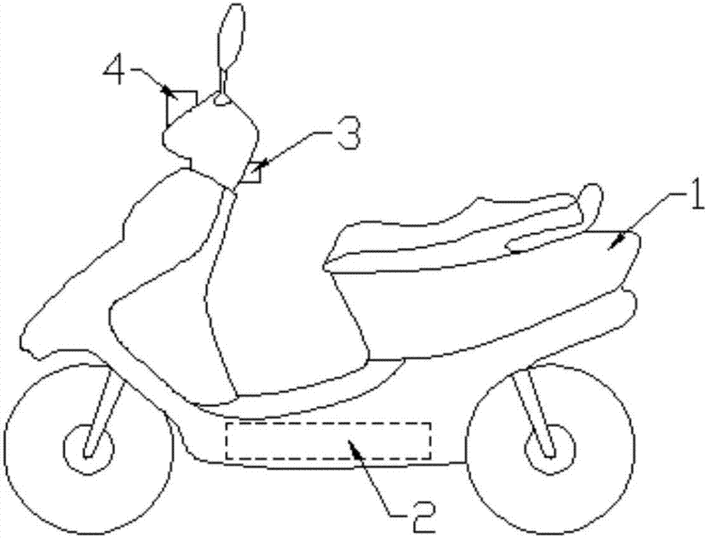 Electromobile storage battery anti-theft device