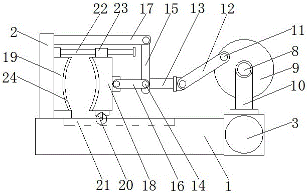 Clamping device for electrical mechanical equipment production