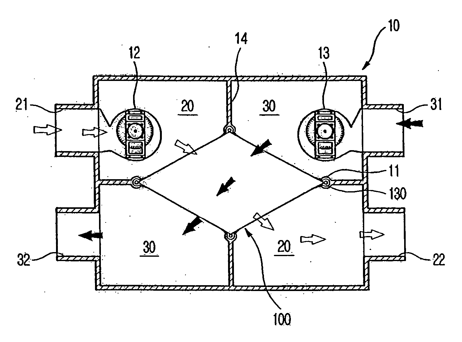 Heat exchanger and ventilator having the same