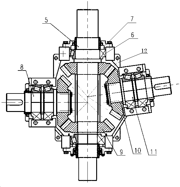 Transmission system used for slotting machine in water conservancy engineering