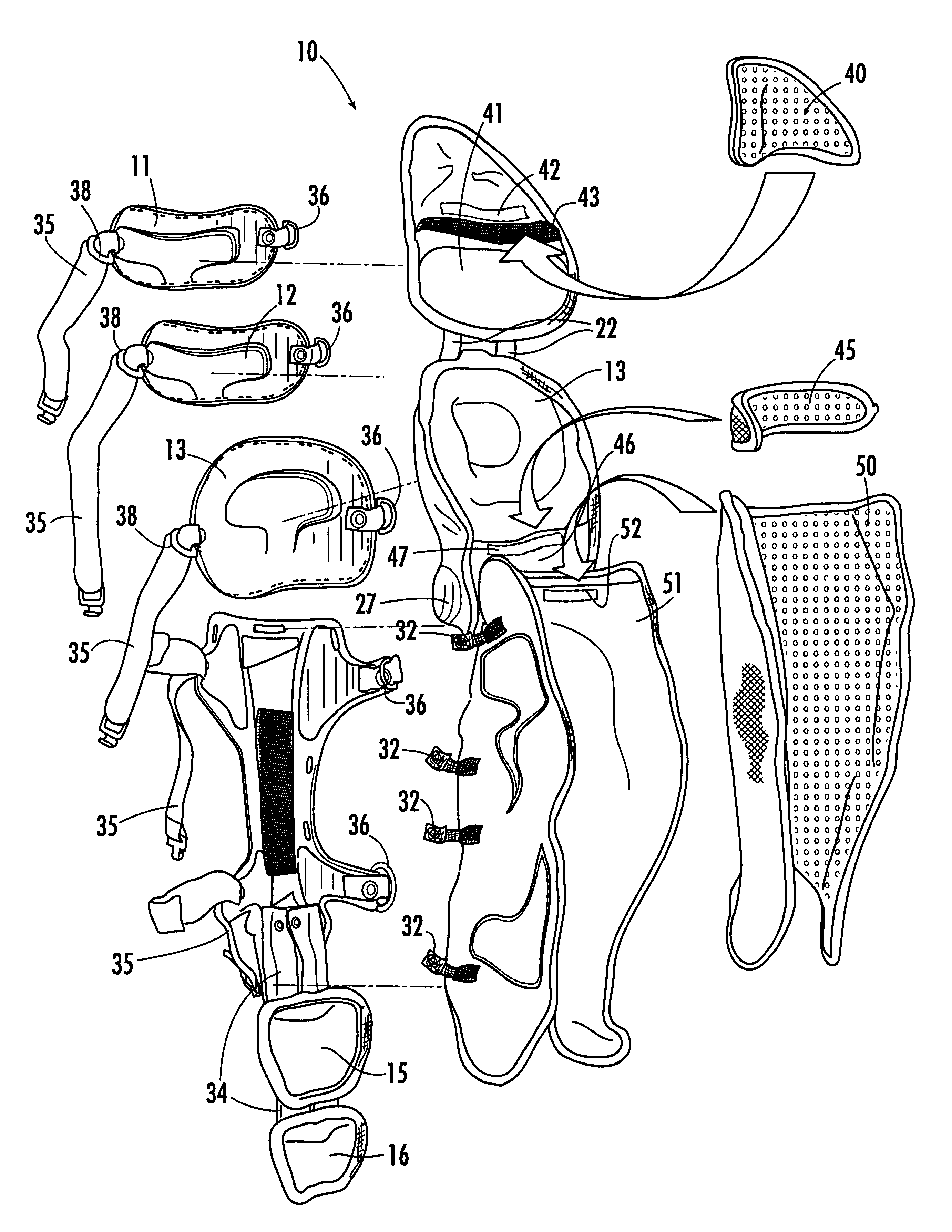 Custom-fitted catcher's leg guard and method