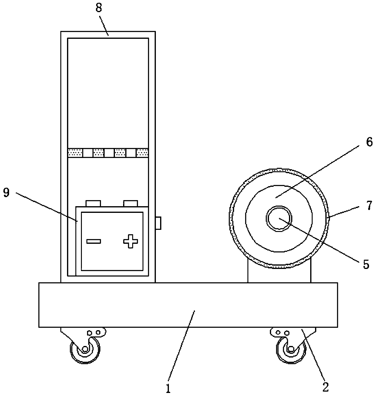 Connecting wire stringing device with winding function