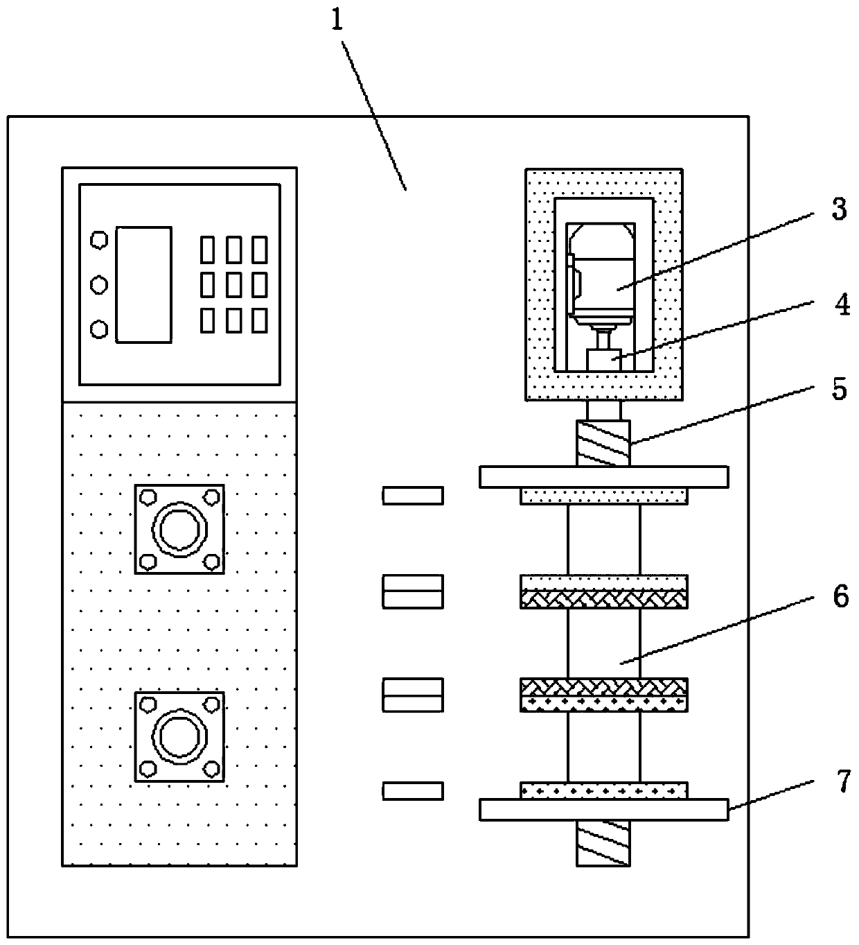 Connecting wire stringing device with winding function