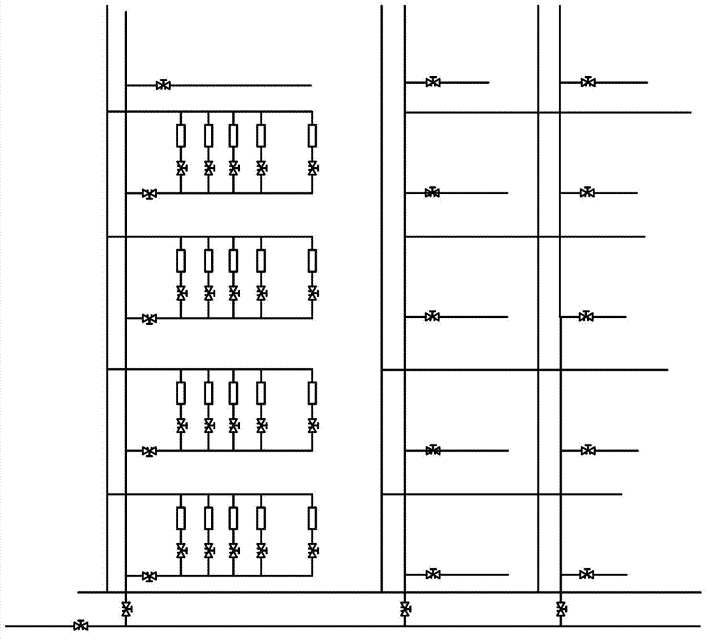 Water power balancing debugging method of pipeline system