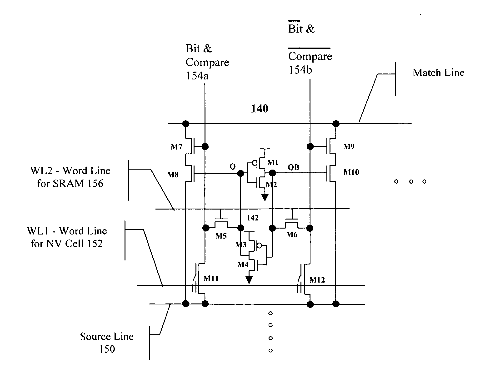 High-speed and low-power differential non-volatile content addressable memory cell and array