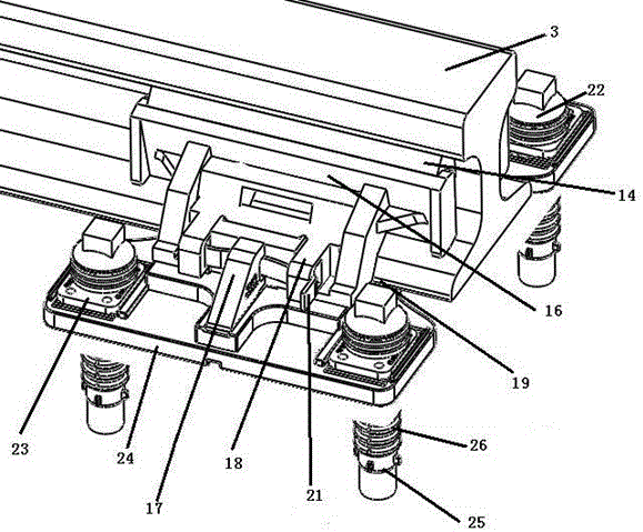 High-speed vibration reduction and noise reduction environmental protection rail fixing system and its installation method