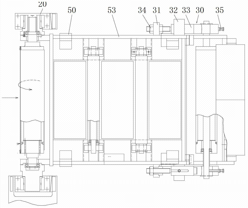 Adjusting structure of magnetic belt conveying device