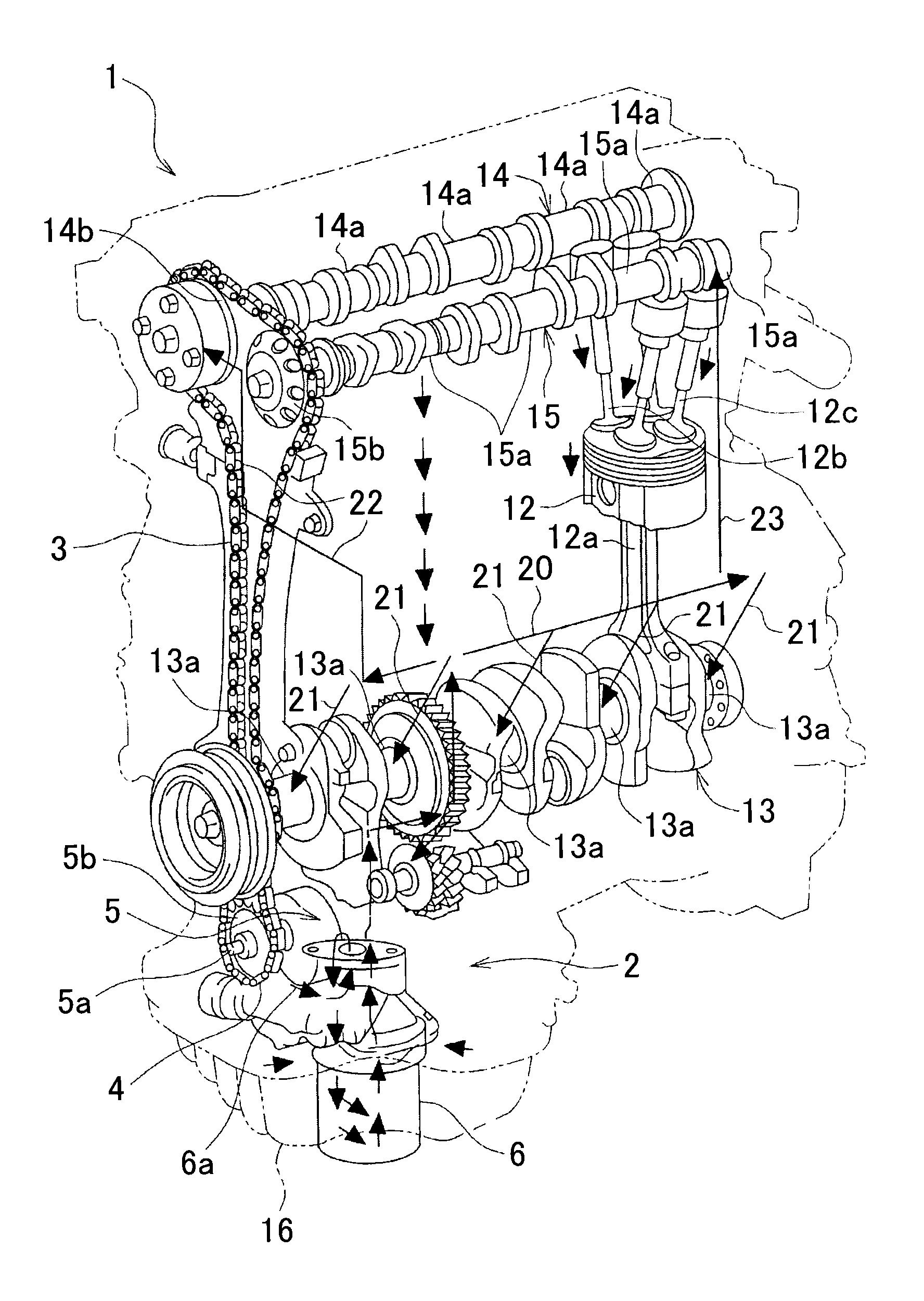 Control device for oil pump