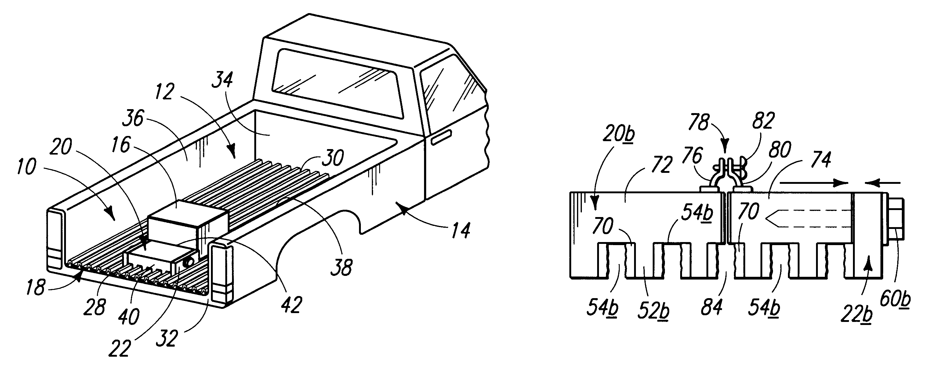 Cargo restraint assembly for a vehicle cargo bed