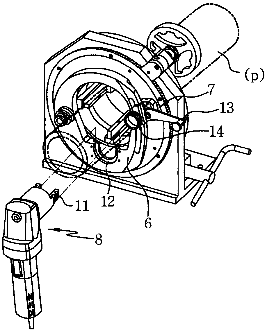 Pipe cutting and beveling machine