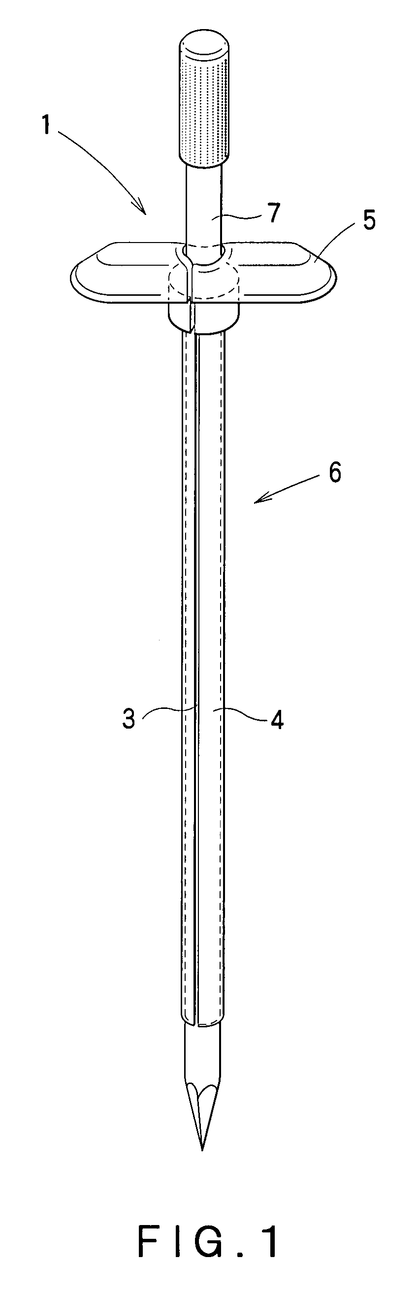 Gastrostomy catheter introducing device