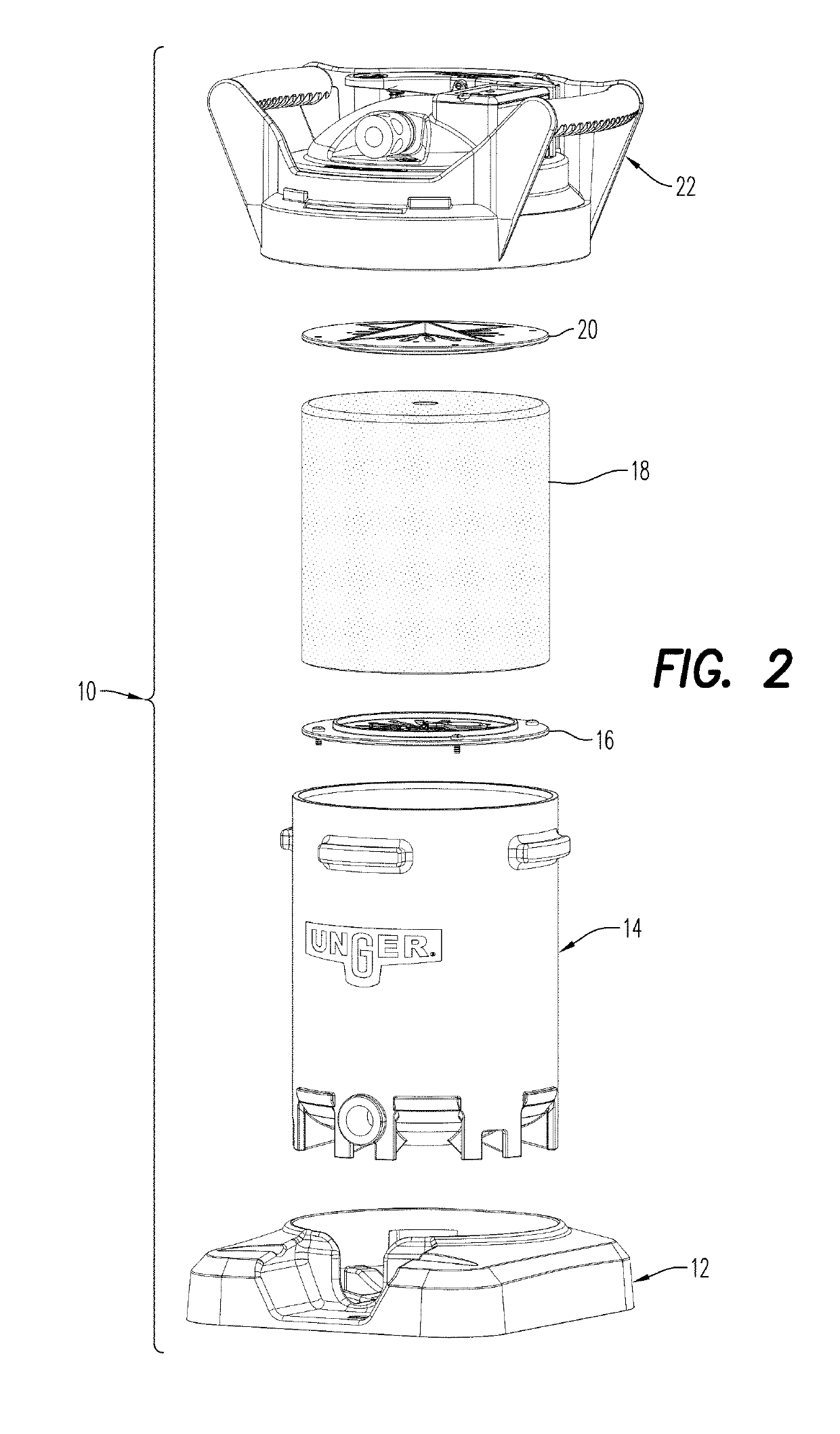 Filter assembly with locking cover