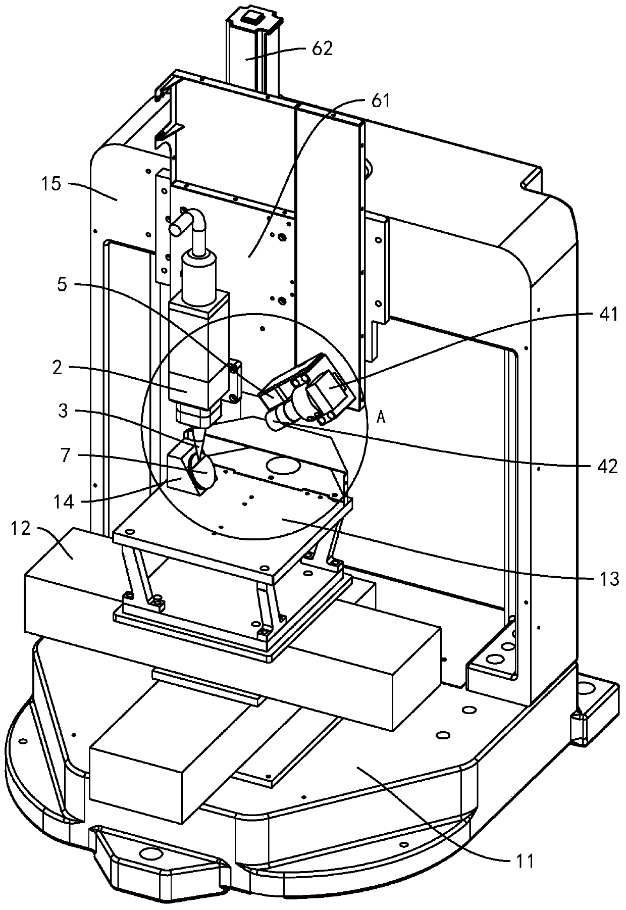 Laser plane machining device