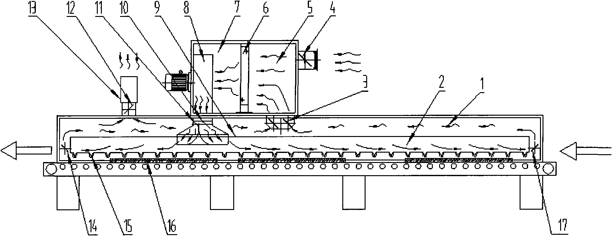 Environmental-friendly efficient hot air circulating system and recycling method