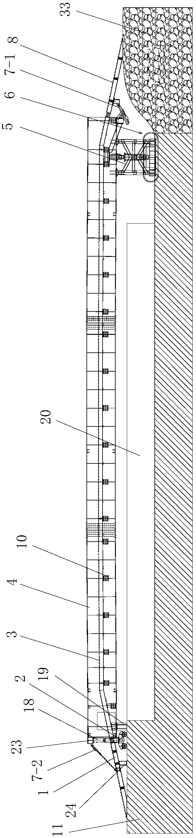 Full-hydraulic crawler-type self-propelled trestle and construction method thereof