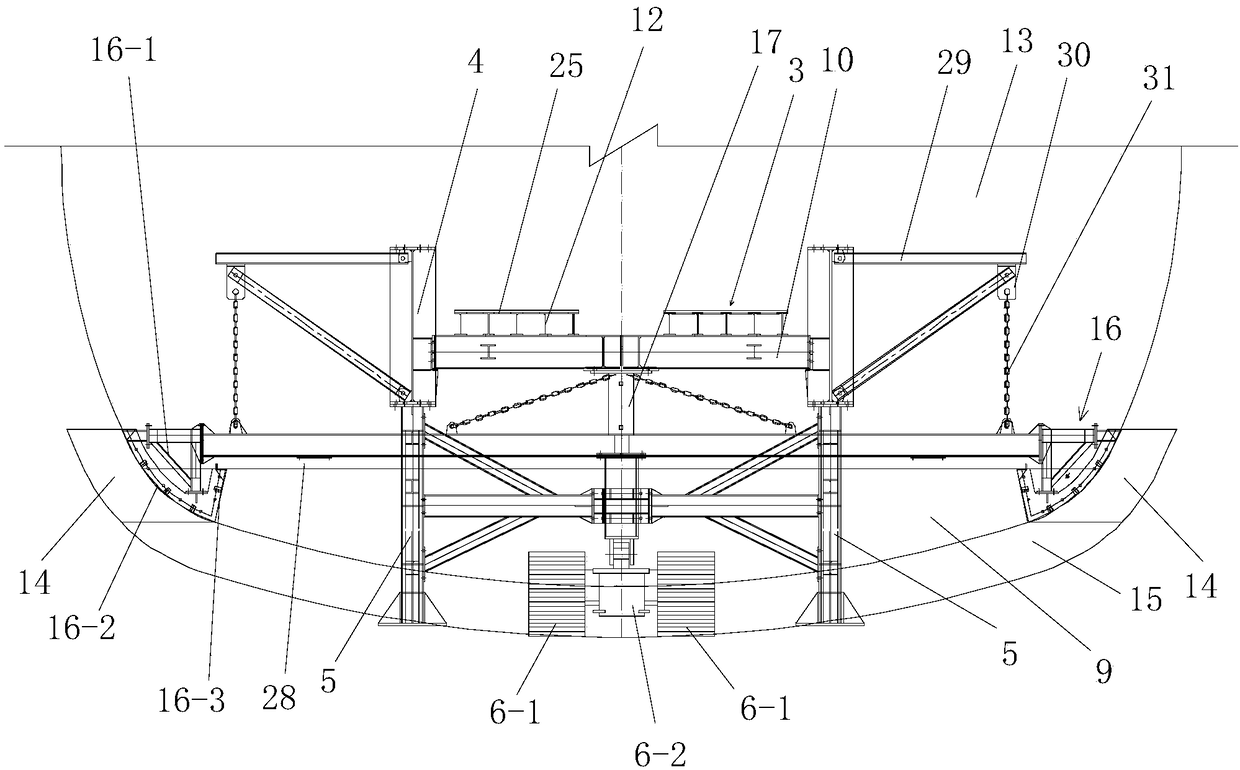 Full-hydraulic crawler-type self-propelled trestle and construction method thereof