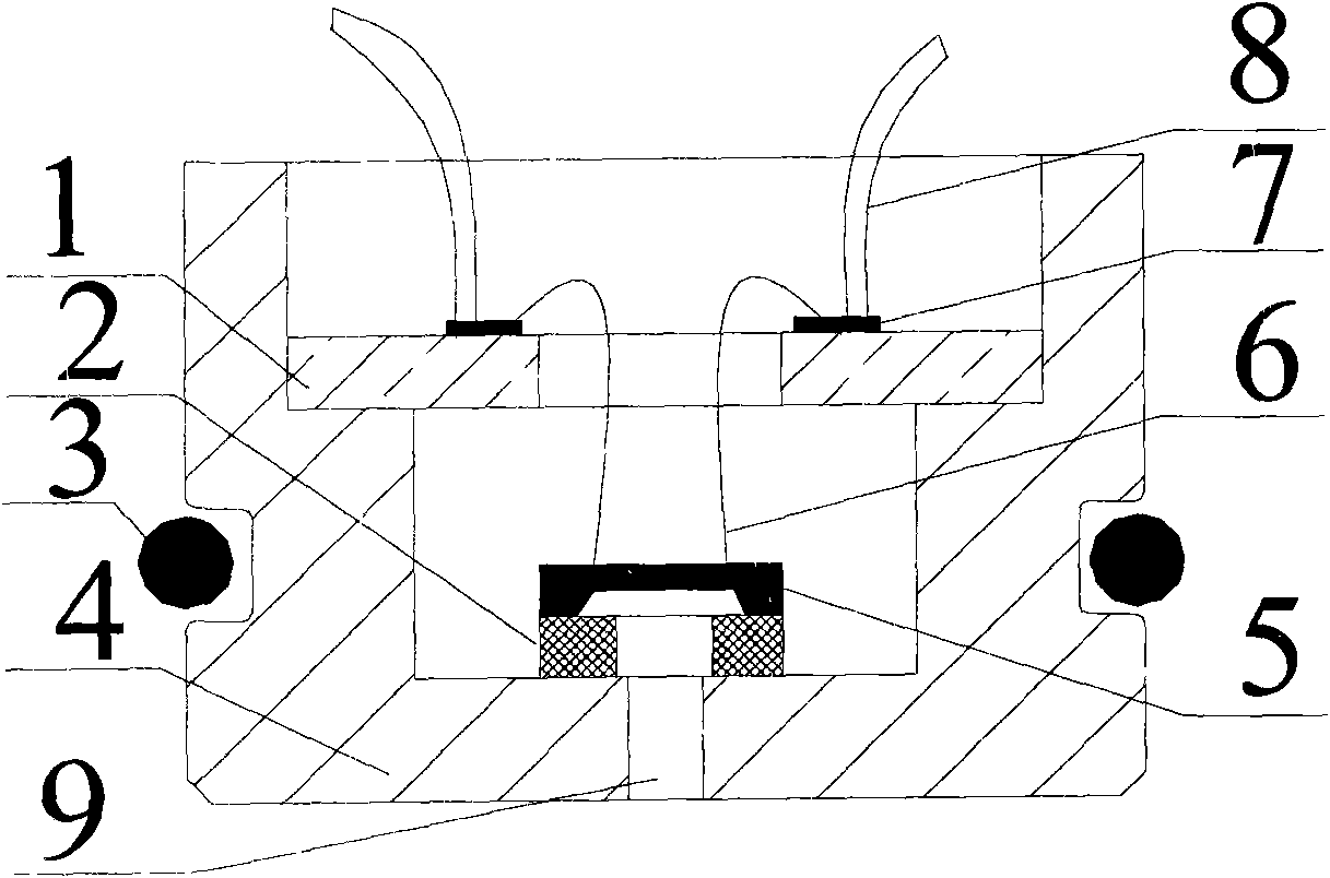 Beam-film combined micro-pressure sensor