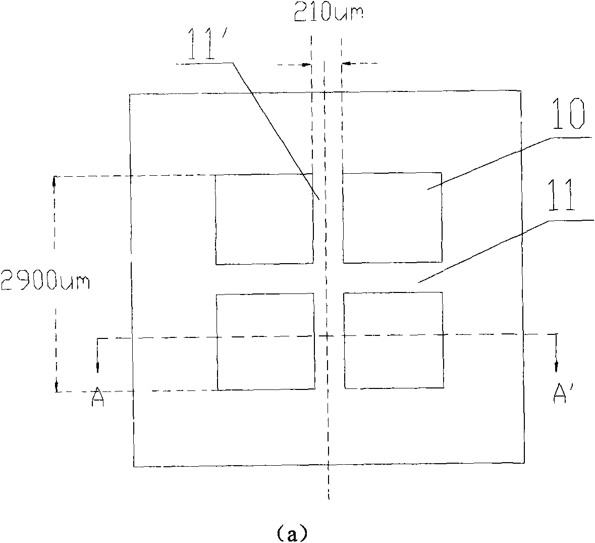 Beam-film combined micro-pressure sensor