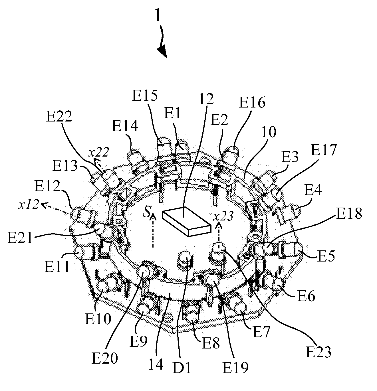 Omni-directional radiation-based signal transmitting apparatus