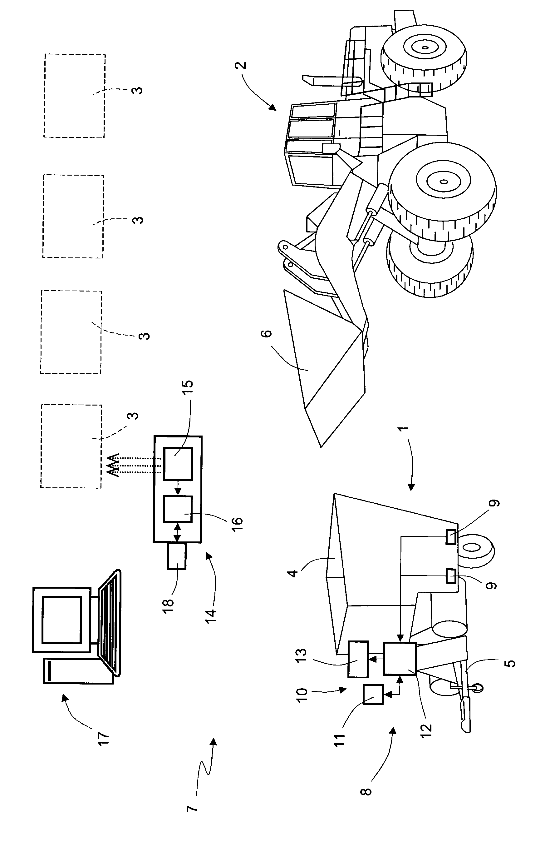 Method for controlling loading of foods in a food mixing unit and corresponding control apparatus