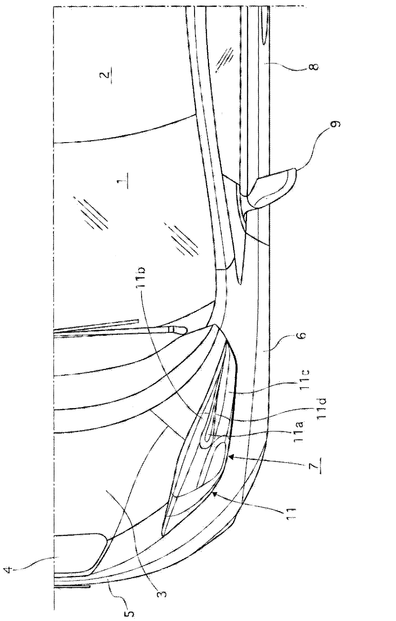 Vehicle boundary layer air flow control structure