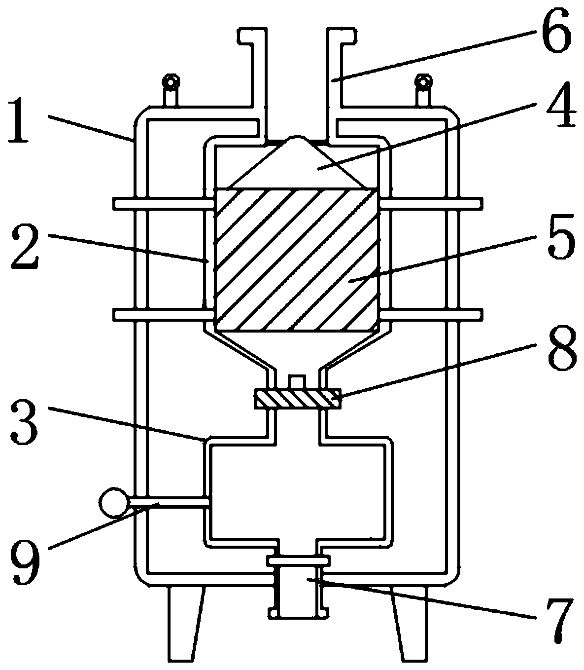 Multi-pipe plate anti-leakage condenser for petrochemical engineering