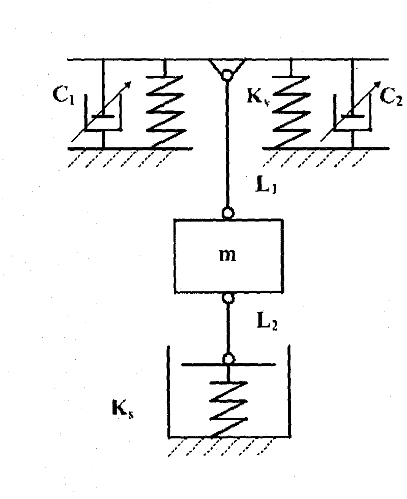 Air spring vibration isolator based on gas-solid damping and coupling action adjusted by air cylinder