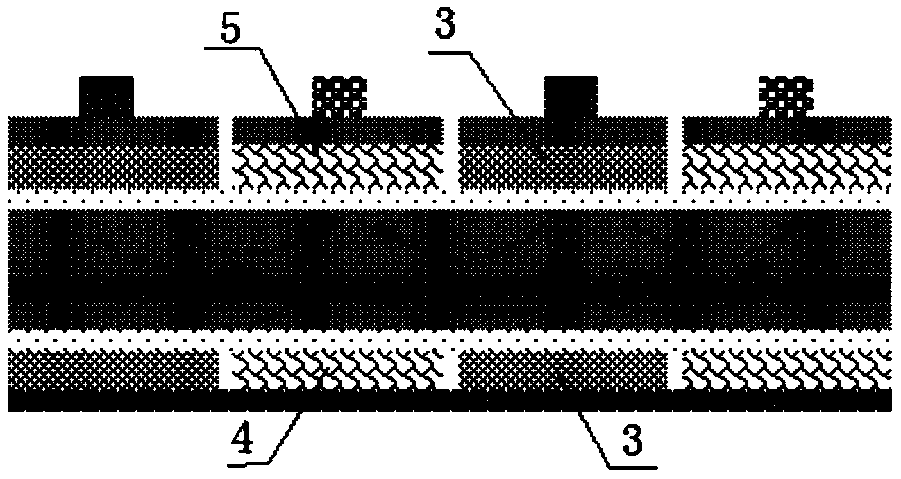 Back emitter symmetric hetero-junction solar cell and preparation method thereof