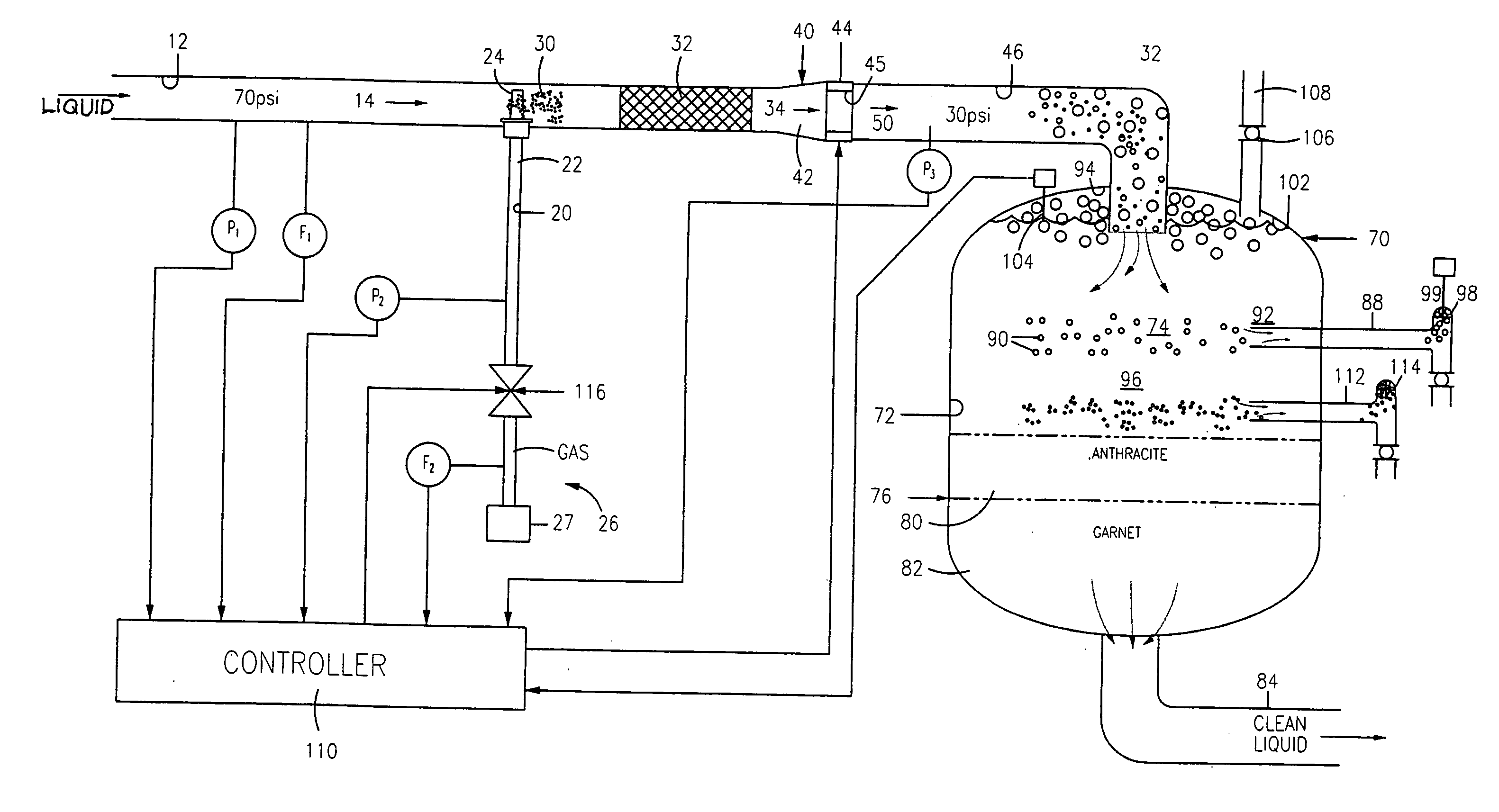 Gas bubble generation for coalescing