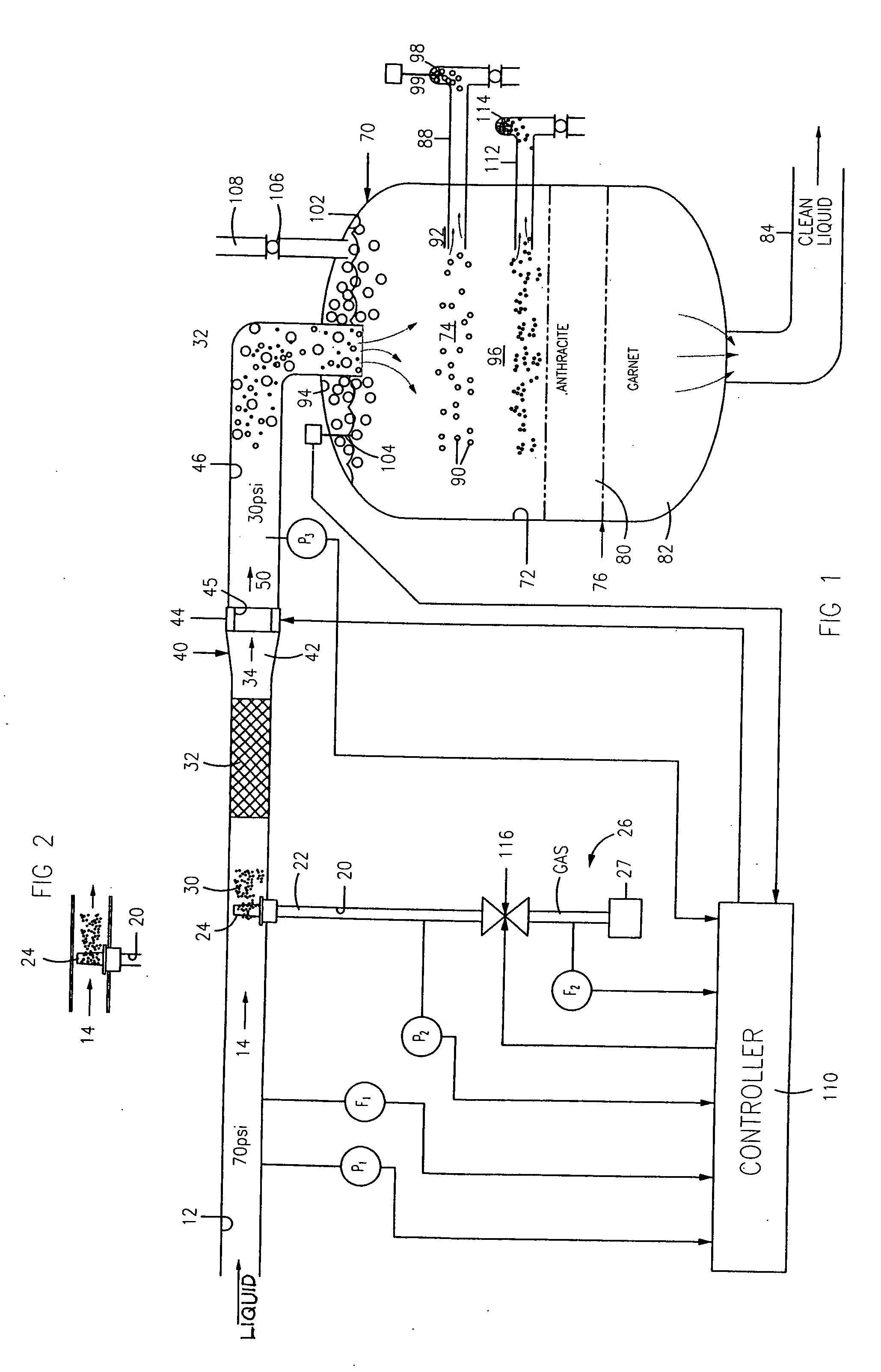 Gas bubble generation for coalescing