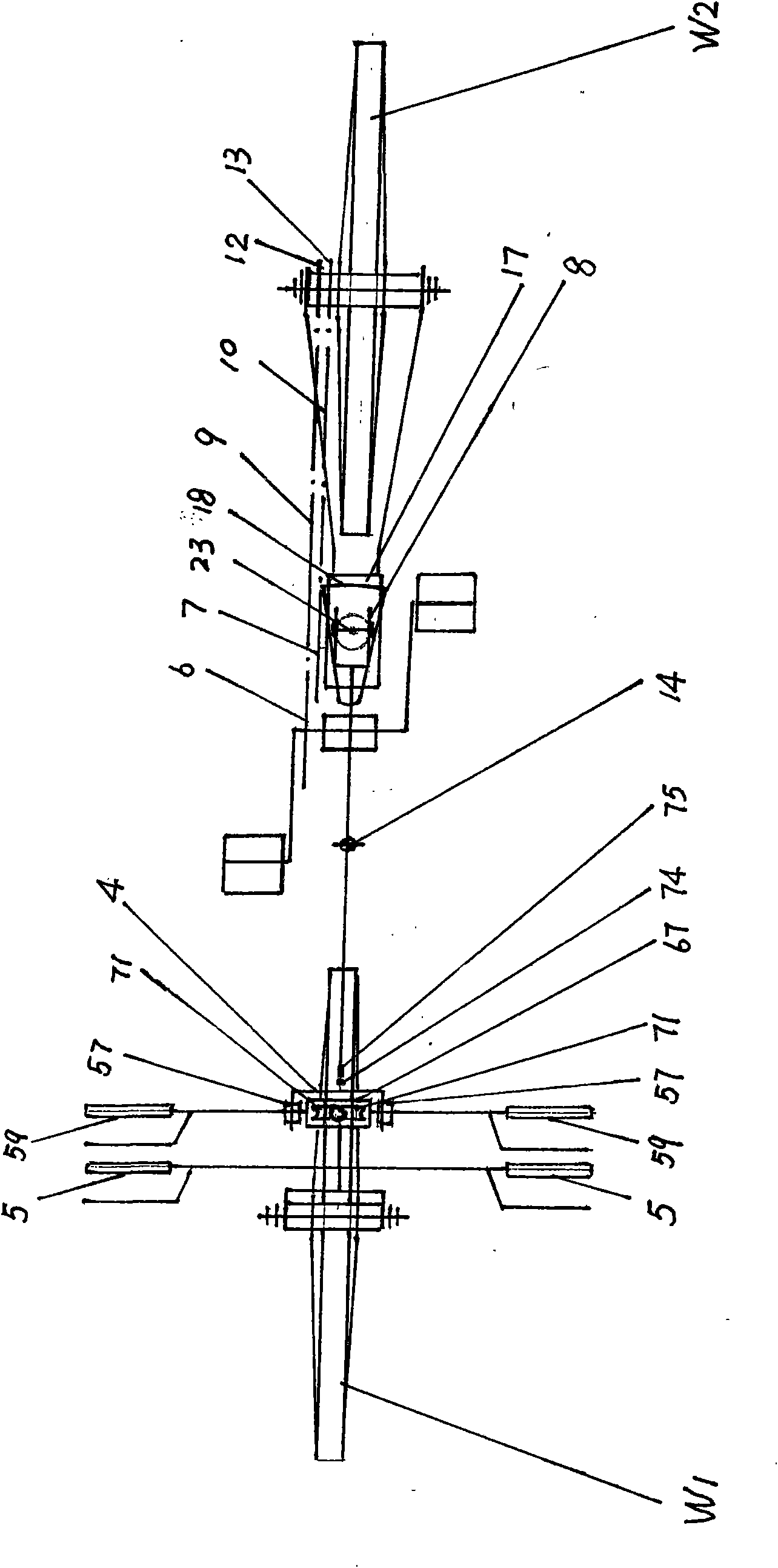 Shifting fork type non-motor vehicle