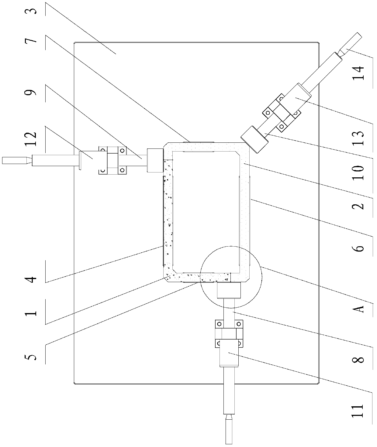 Tailored blank laser welding fixing device