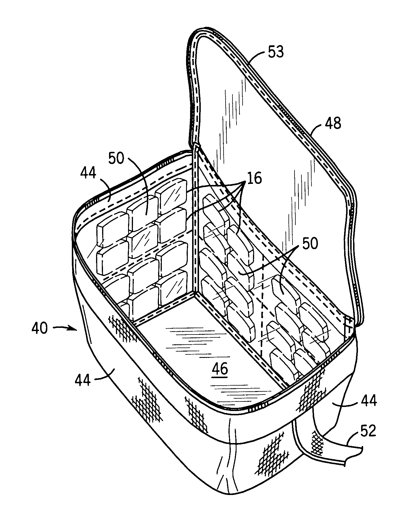 Portable cooler including ice sheet having refrigerant cubes