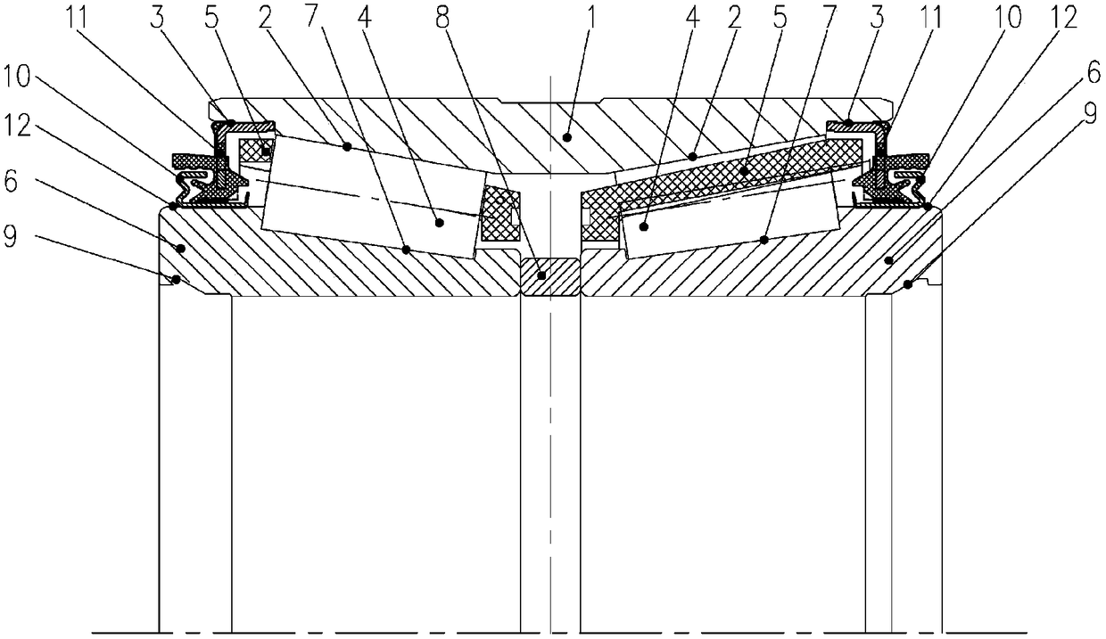 Integral sealed axlebox bearings for locomotive axleboxes