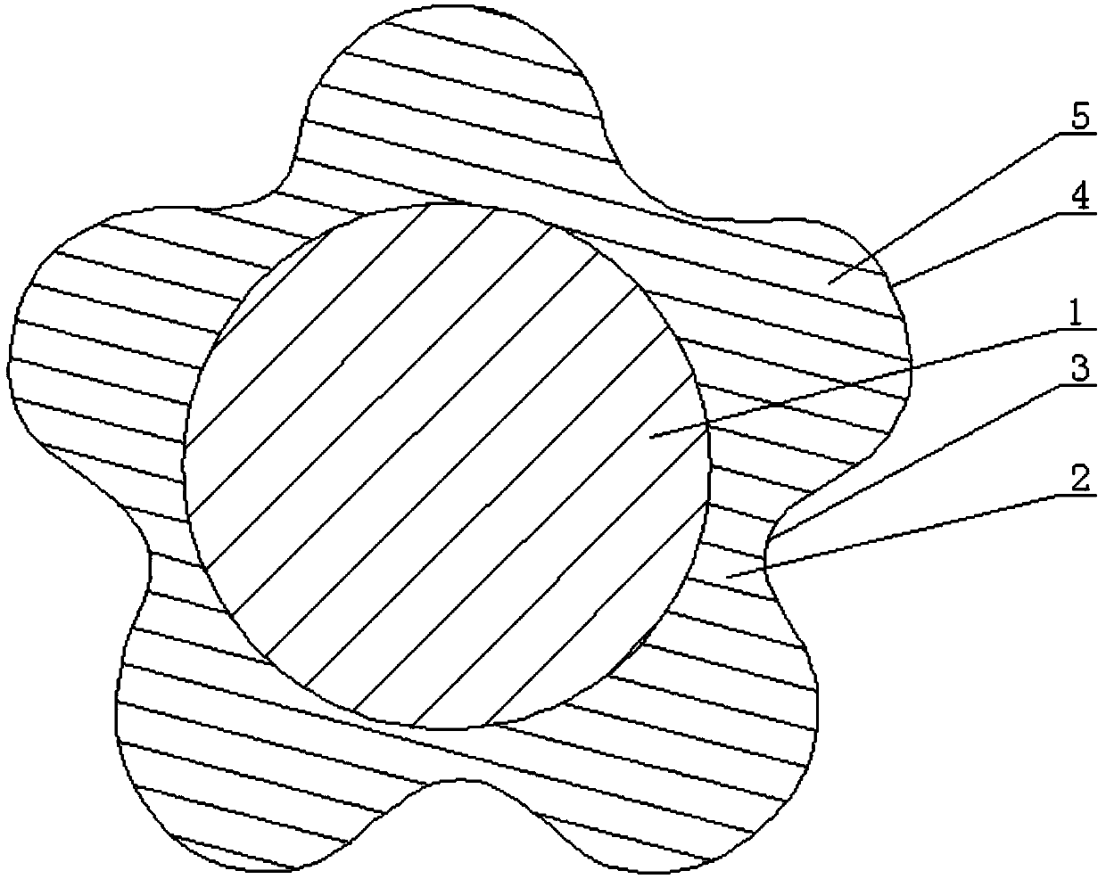 Efficient moisture-absorbing and sweat-releasing composite fiber with antistatic property