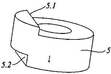 Tubular-elastic part clamping device