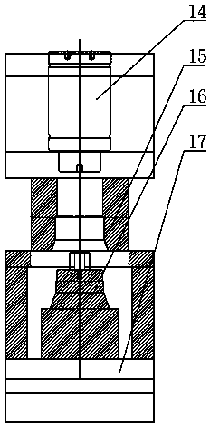 Lock support transferring die structure