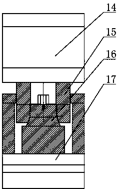 Lock support transferring die structure