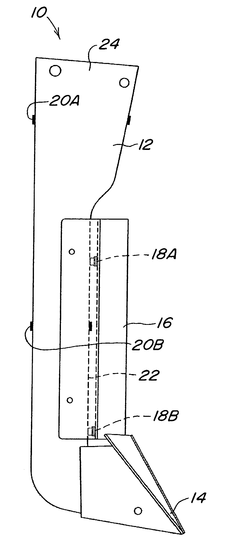 Instrumented deep tillage implement