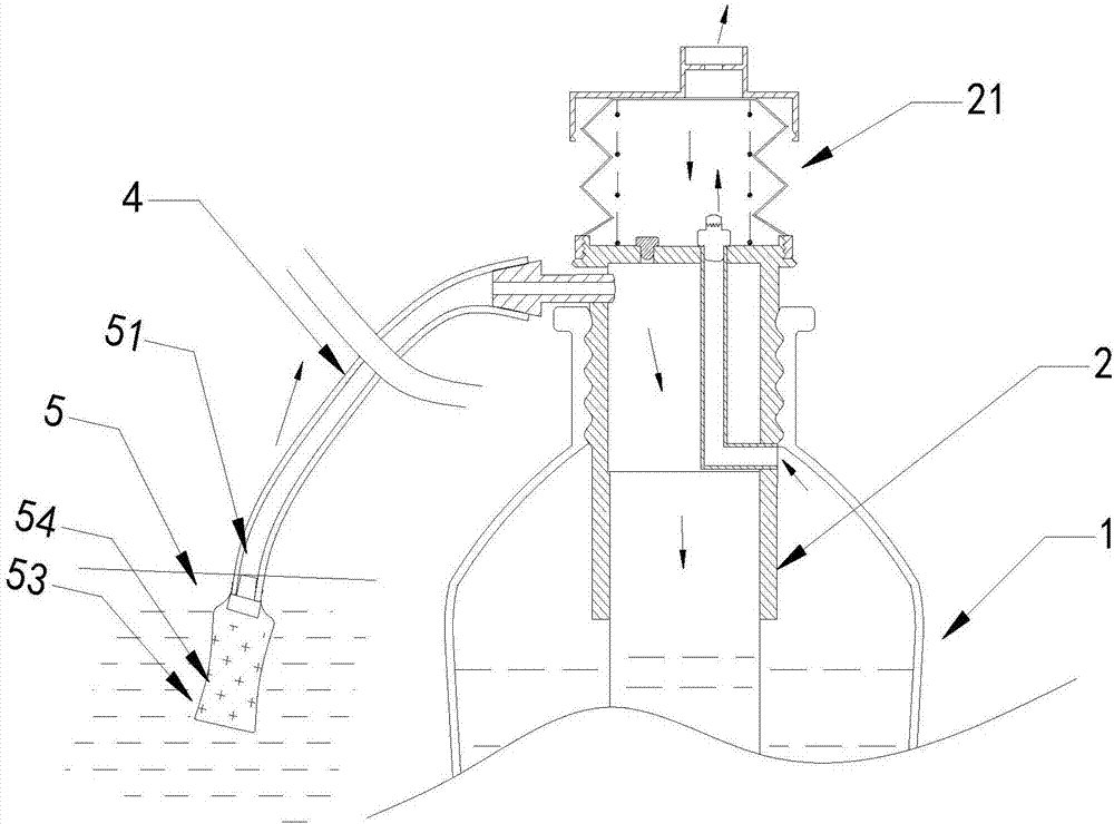 Multifunctional ultrafiltration water bottle for military and using method