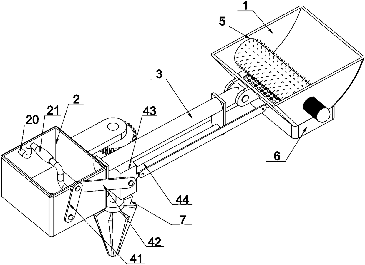 Crushing shovel for soil remediation