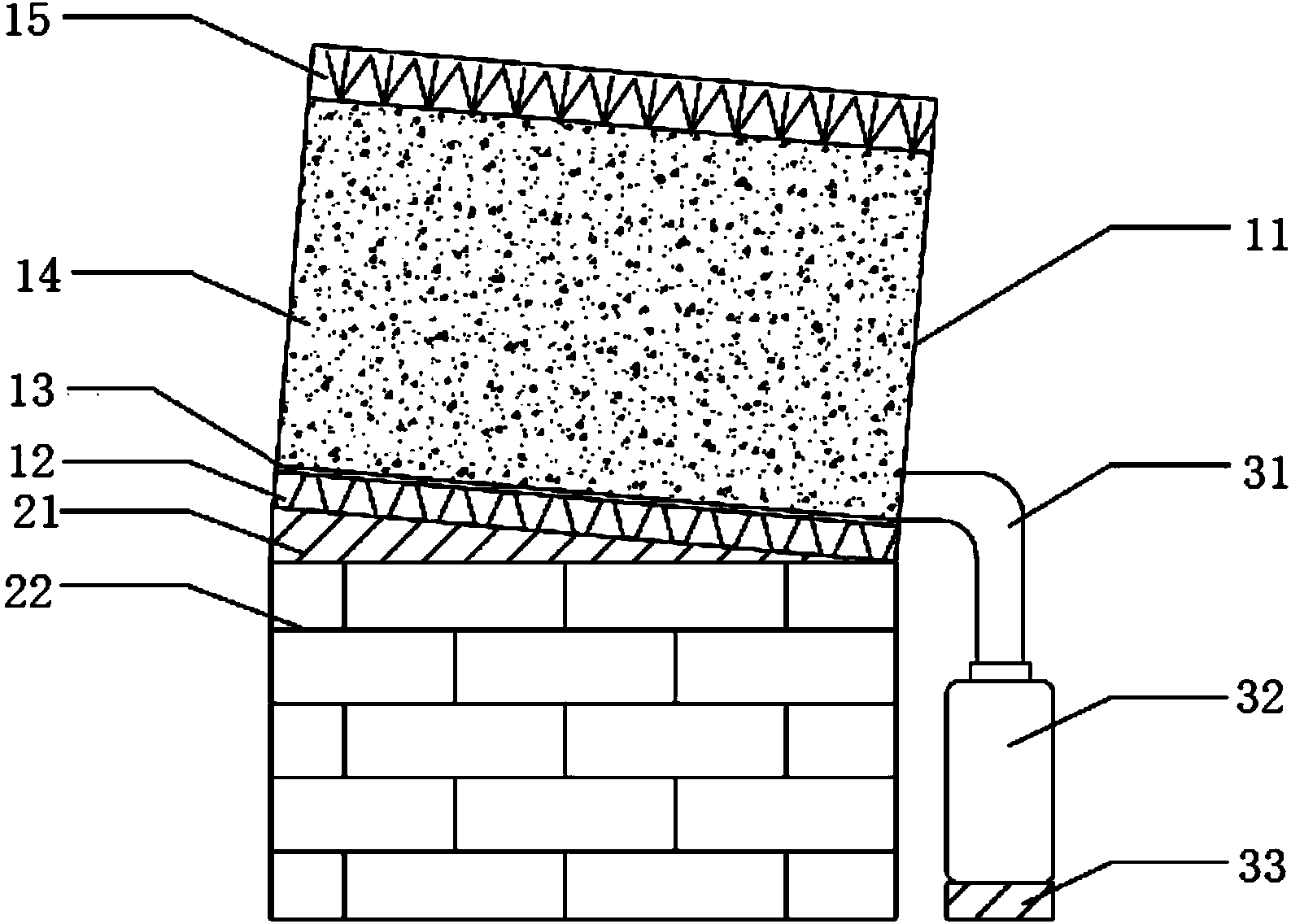 Roof greening simulation experiment device