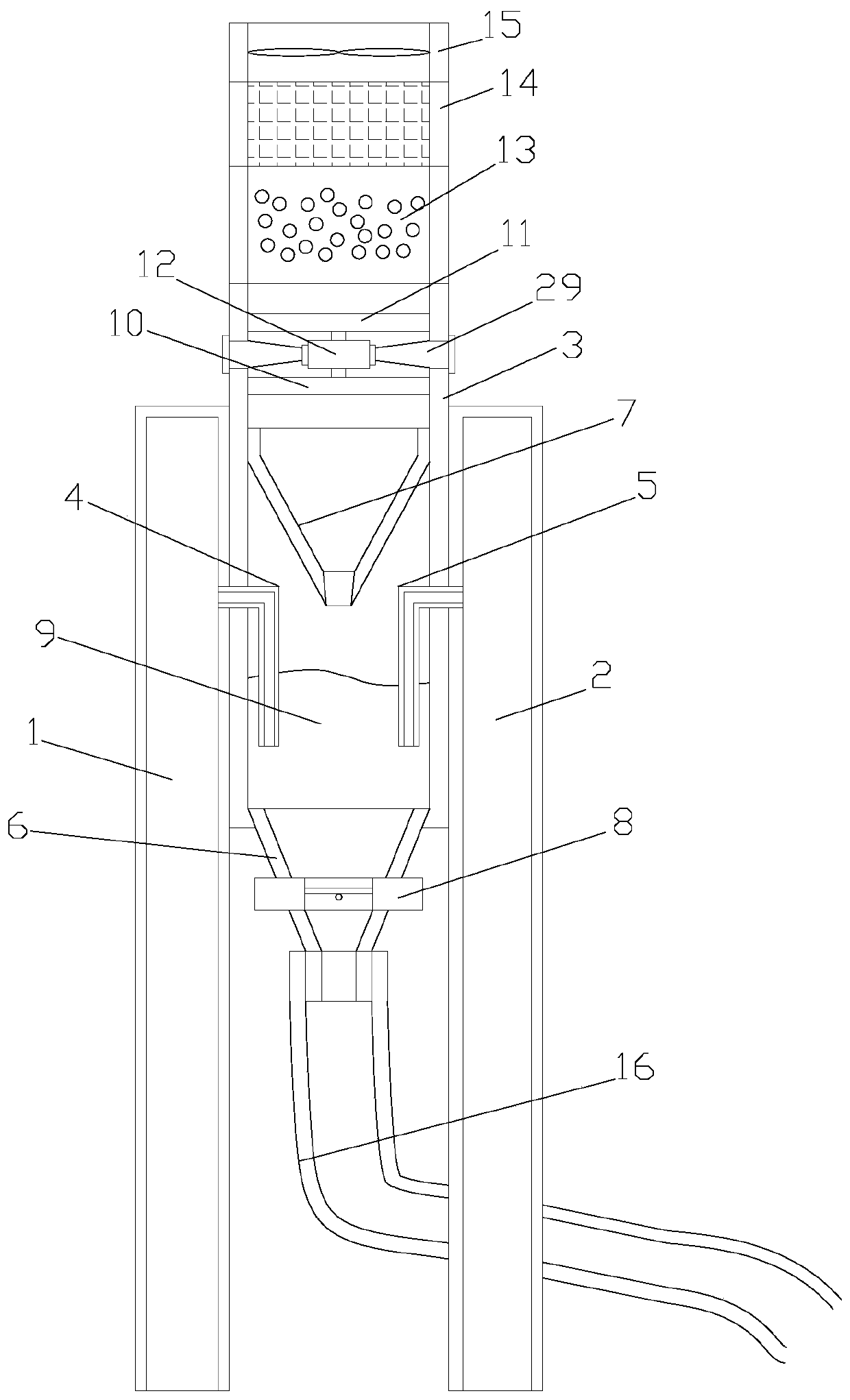 Flue with purification function and iron and steel smelting equipment