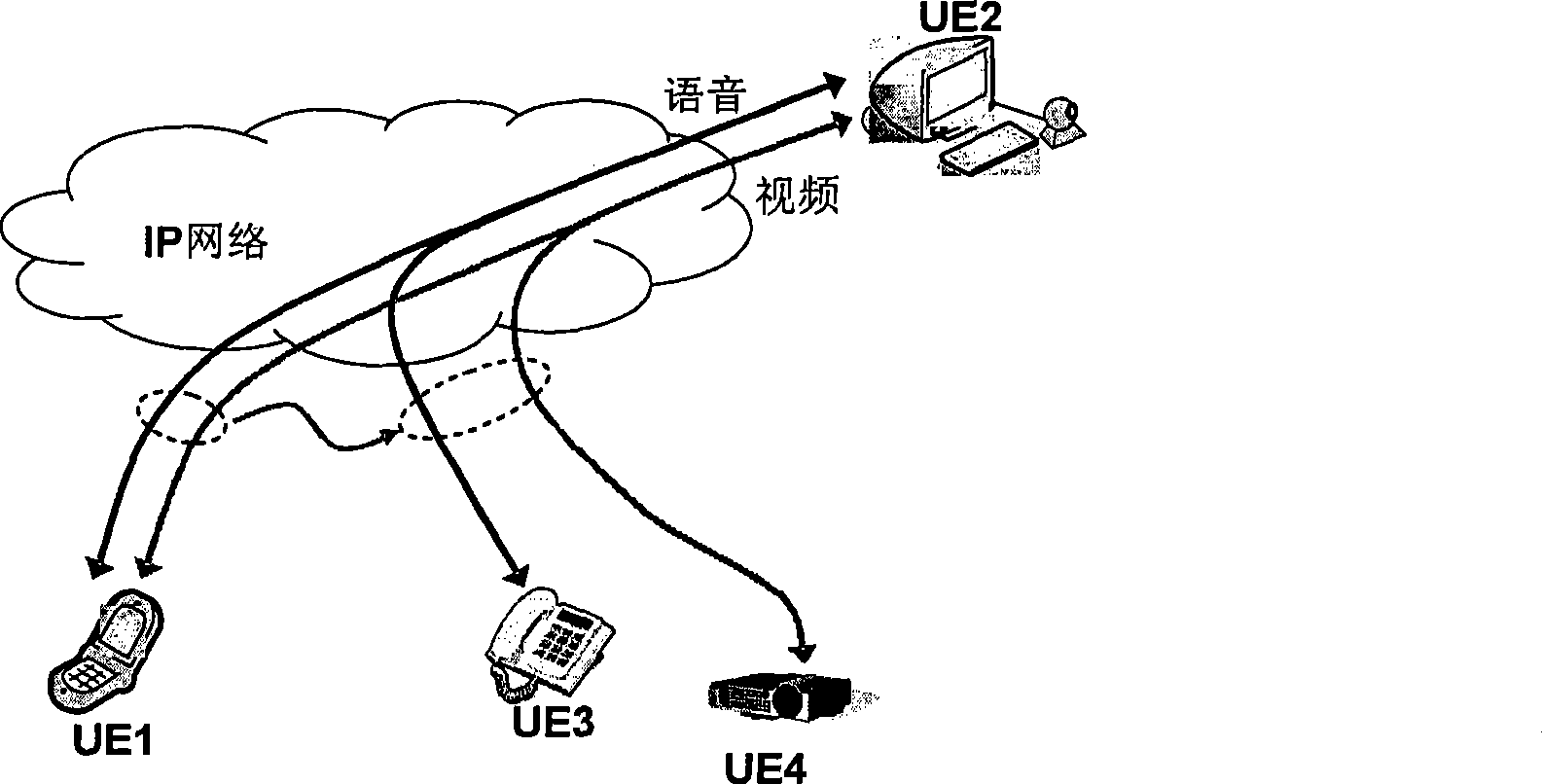 Medium transferring method, terminal and application server