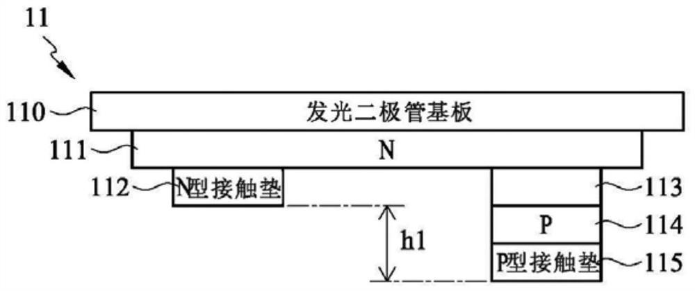 Method and structure for bonding light emitting diode and substrate